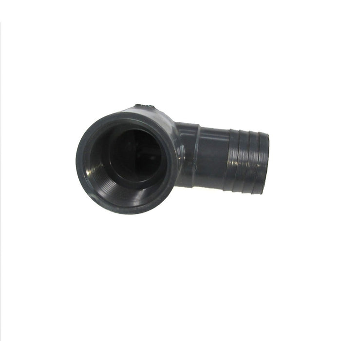 1 1/2" Barbed x 1 1/2" FPT Plastic Elbow