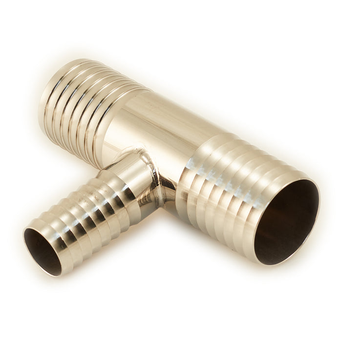 1 1/4"x1 1/4"x3/4" Stainless Mainline Reducing Insert Tee