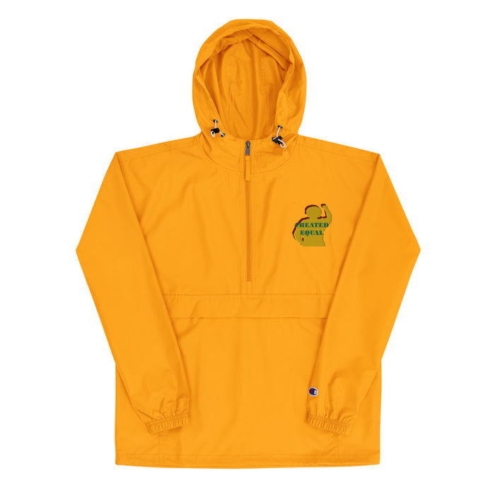 Created Equal Embroidered Champion Packable Jacket