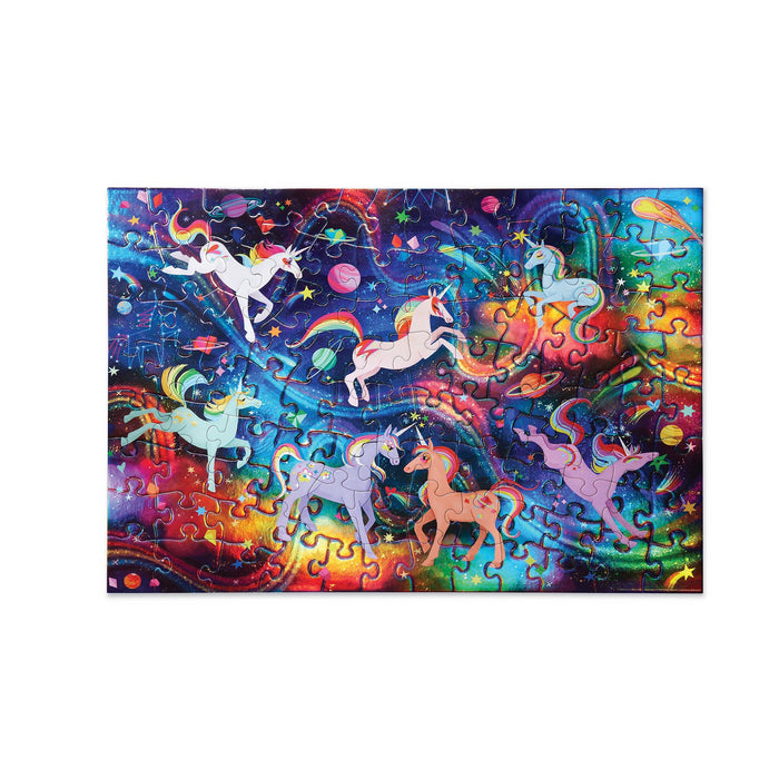 Crocodile Creek 100pc Holographic Puzzle - Unicorn Galaxy-79101-Pumpkin Pie Kids Canada
