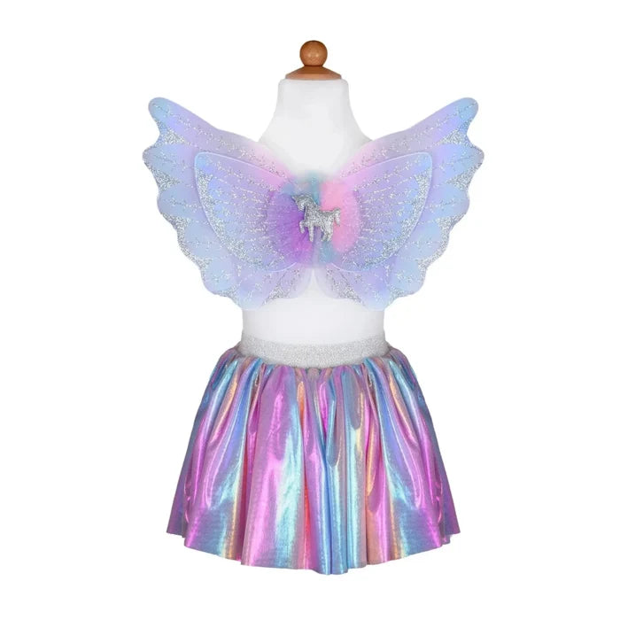 Great Pretenders Unicorn Skirt & Wing Set-42115 4-6-Pumpkin Pie Kids Canada