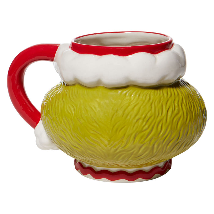 Grinch | Santa Grinch Sculpted Mug | Mug
