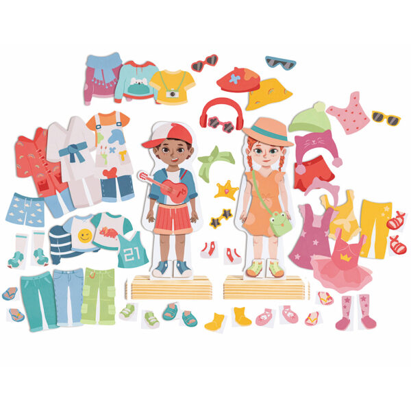 Hape Dress-Up Magnetic Puzzle-E1651-Pumpkin Pie Kids Canada