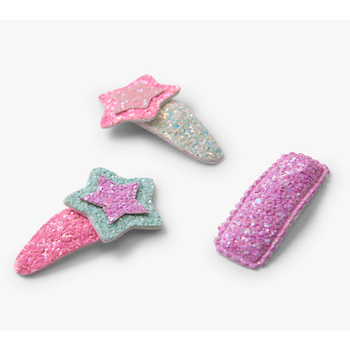 Hatley Shimmer Stars Snap Clips-F00SSH0036-Pumpkin Pie Kids Canada