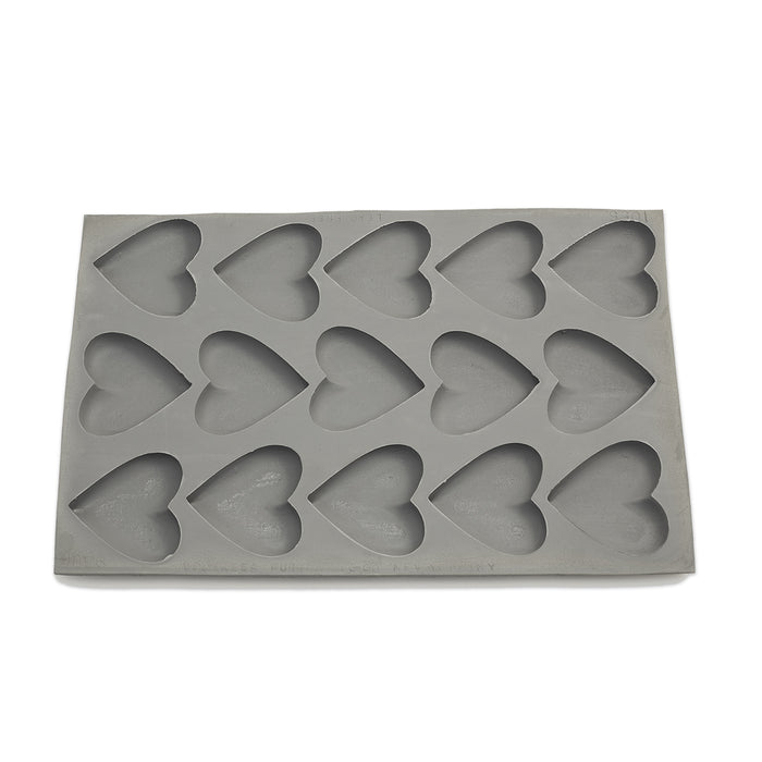 Heart Rubber Candy Mold (15 Cavity)