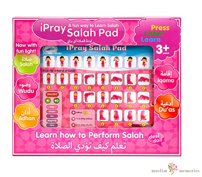 iPray Salah Pads (Girl) Now with Kickstand & Lights! Muslim Memories