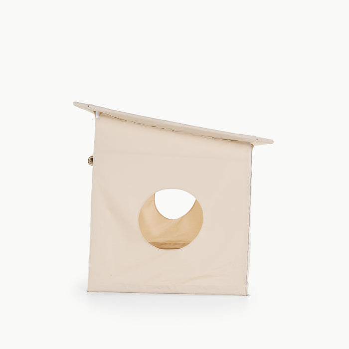 Ivory (on sale)@side view of the modern play tent