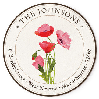 Pink Poppies - Correspondence Seals