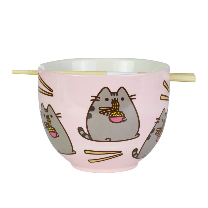 Pusheen by Our Name Is Mud | Pusheen Ramen Bowl chopsticks | Bowl