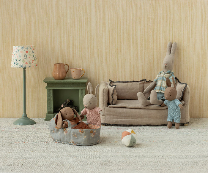 Rabbit, Micro - Sand - Rose knitted suit