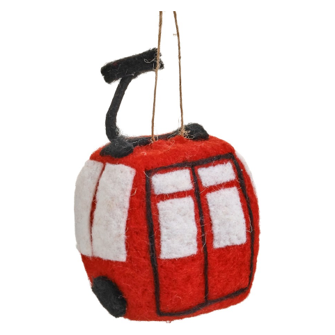Red Gondola Ornament