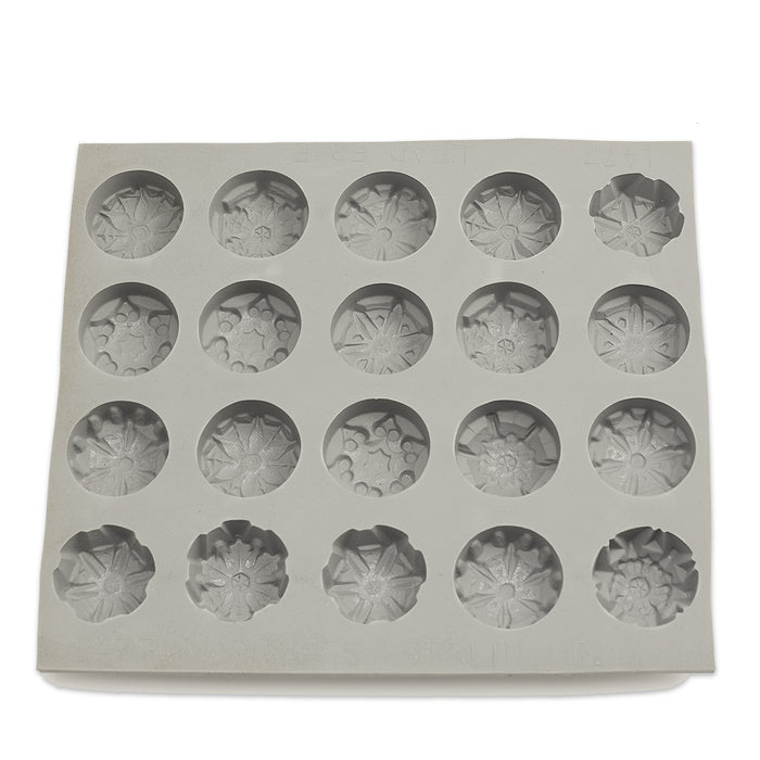 Snowflake Rubber Candy Mold (20 Cavity)