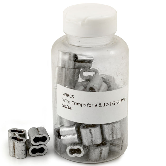Wire Crimp Sleeve for 9 & 12 1/2 Gauge Wire (50/jar)