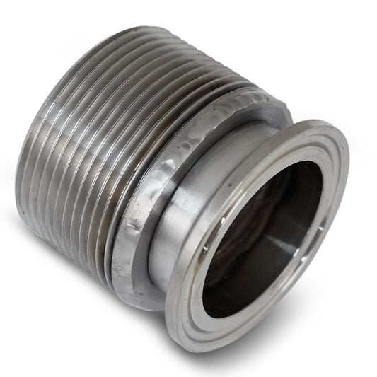 1 1/2" Tri Clamp Ferrule w/1 1/2" Male Pipe Thread
