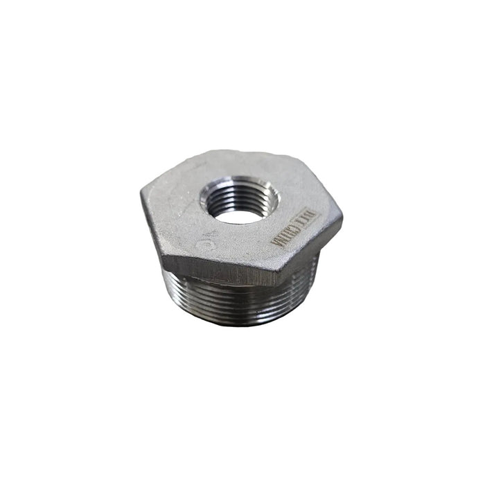 1 1/2" x 1/2" Stainless Thread Reducing Bushing
