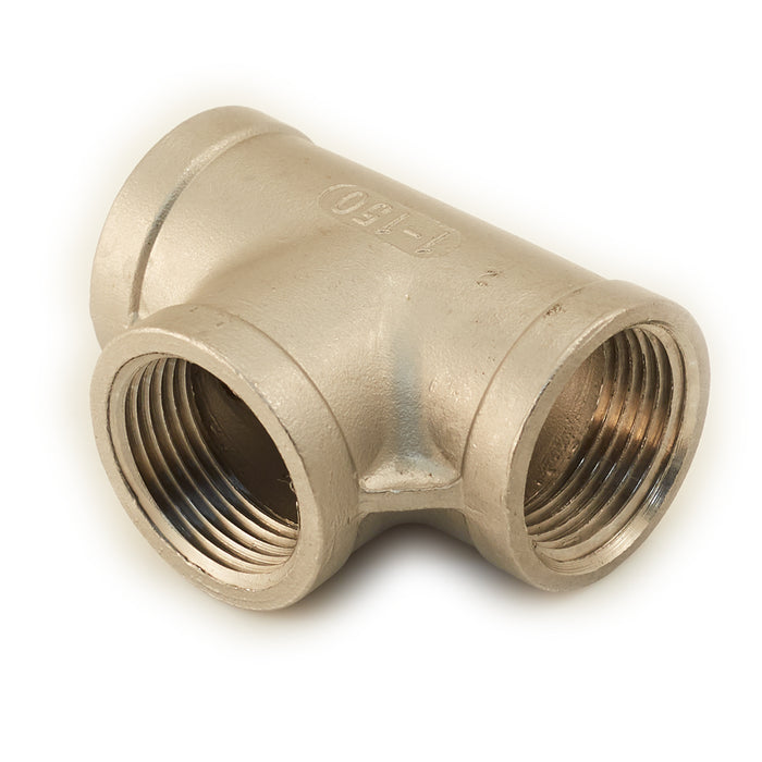 1 1/4" Stainless Tee w/Female Thread