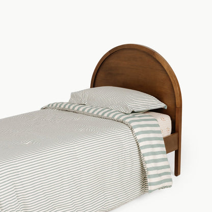 Agave Stripe@Reversible cotton comforter for kids bedding