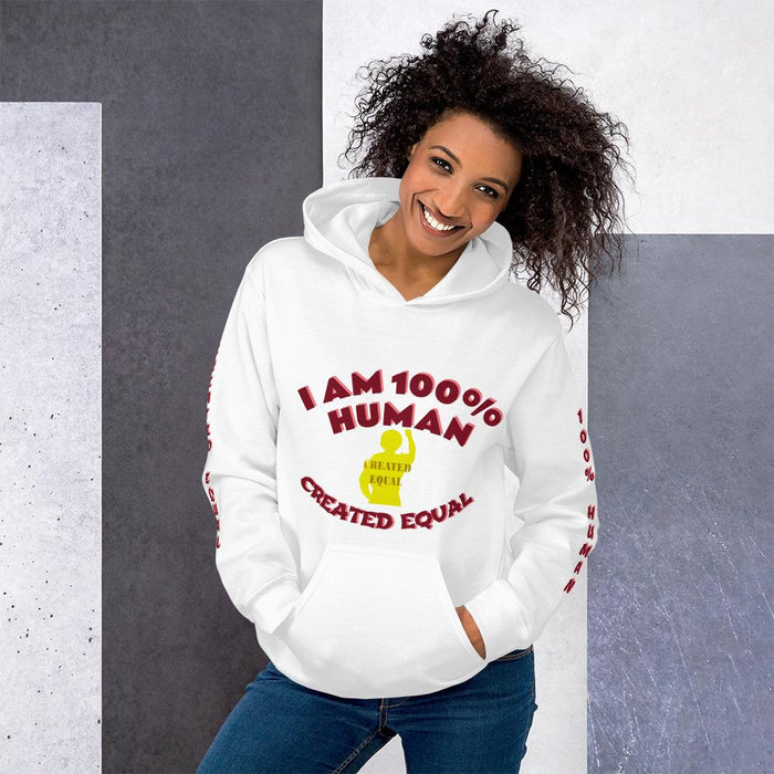 100% Human Unisex Hoodie - Shannon Alicia LLC