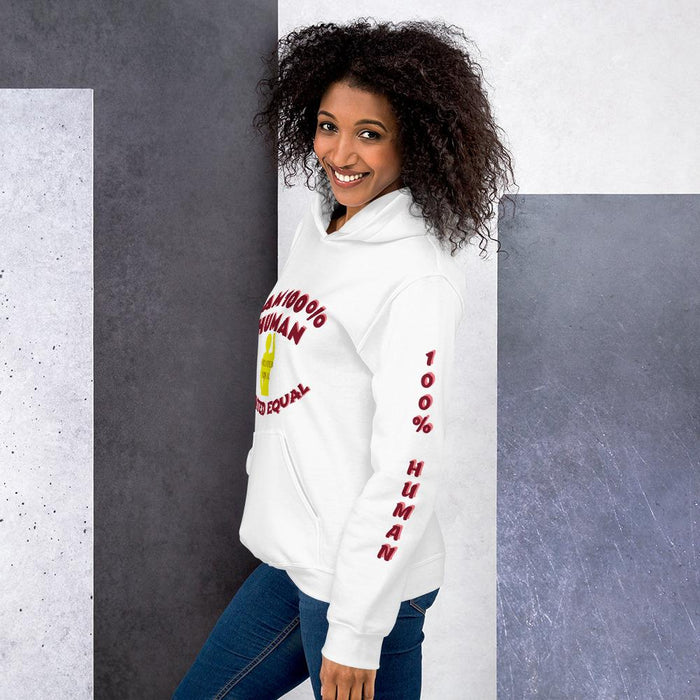 100% Human Unisex Hoodie - Shannon Alicia LLC