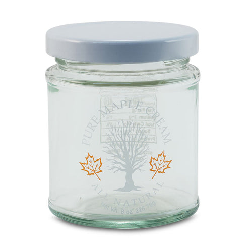 1/2 lb Printed Pure Maple Cream Glass Jar (24 per Case)
