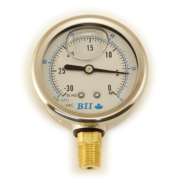 2 1/2" Diameter Vacuum Gauge
