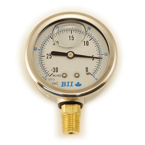 2 1/2" Diameter Vacuum Gauge