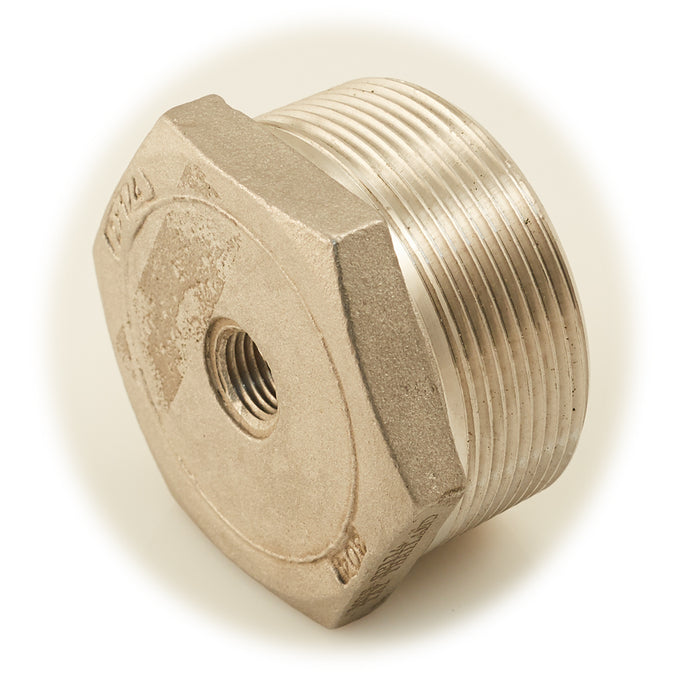 2" x1/4" Stainless Reducing Bushing
