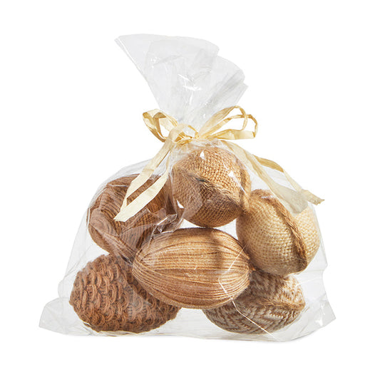 2.5" Bag of Burlap Eggs