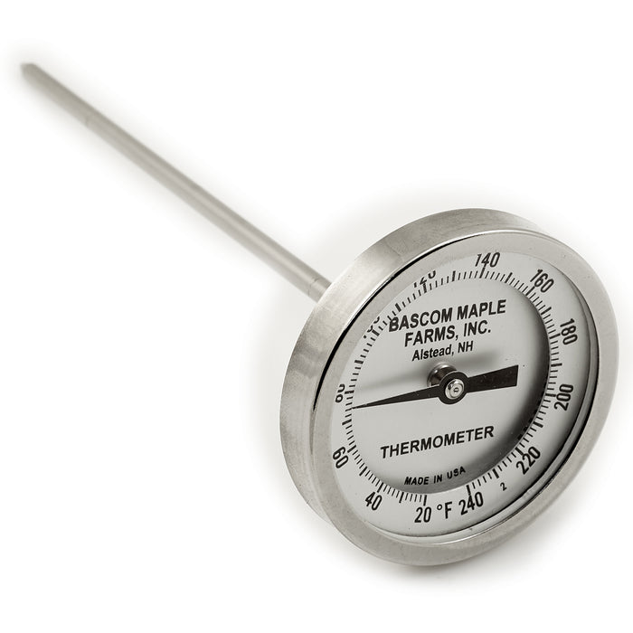 3" Dial 20 - 240 Degrees 9" Stem Thermometer