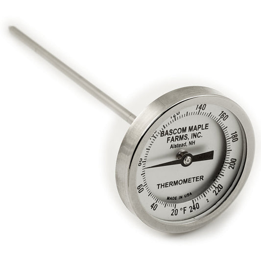 3" Dial 20 - 240 Degrees 9" Stem Thermometer