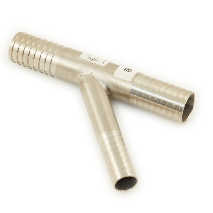 3/4"x3/4"x1/2" Stainless Reducing Y