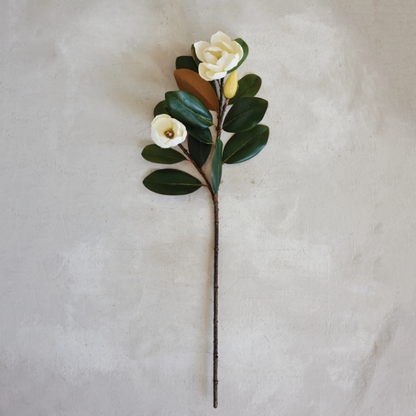 35"H Faux Magnolia Branch