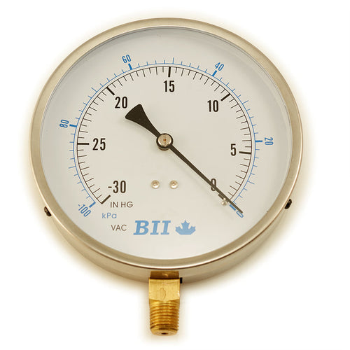 4 1/2" Diameter Dry Vacuum Gauge