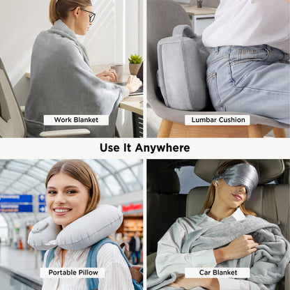 4-Piece Flannel Travel Essential Set