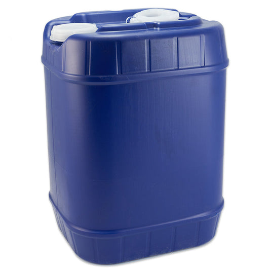 5 Gal Blue Plastic Rectangular Drum
