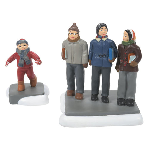 A Christmas Story Village | C'mon Guys, Wait Up! | Village Figures