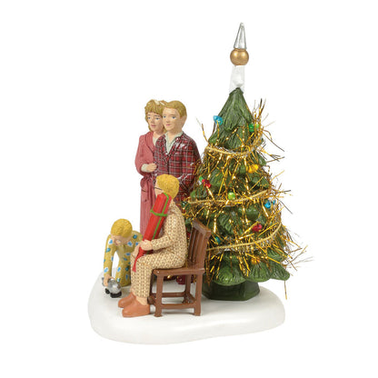 A Christmas Story Village | The Family Opens Their Gifts | Village Figures