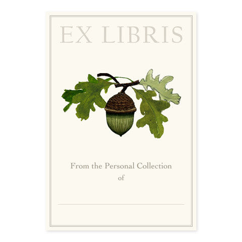 Acorn Stem - Large Bookplates