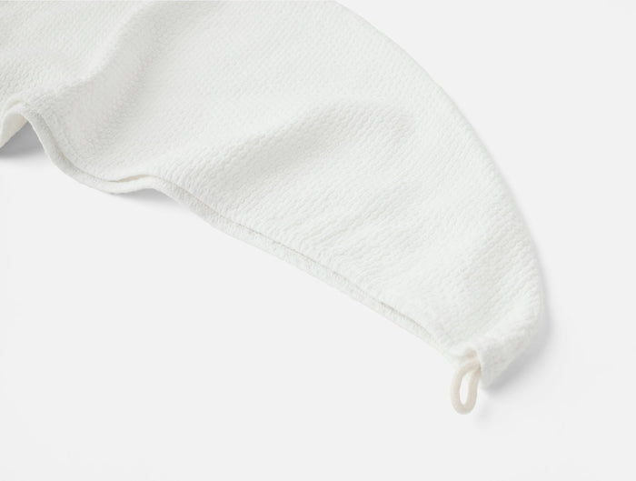 Adriatic Organic Hair Wrap | Alpine White