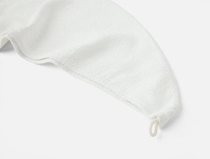 Adriatic Organic Hair Wrap | Alpine White