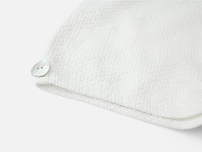Adriatic Organic Hair Wrap | Alpine White