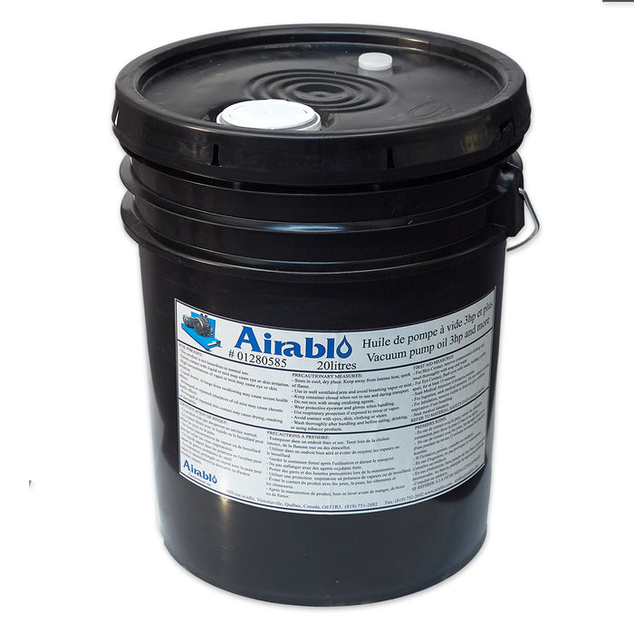 Airablo/D&G Flood Oil for Airablo Vacuum Pump (5 gal Pail) 3hp and Larger