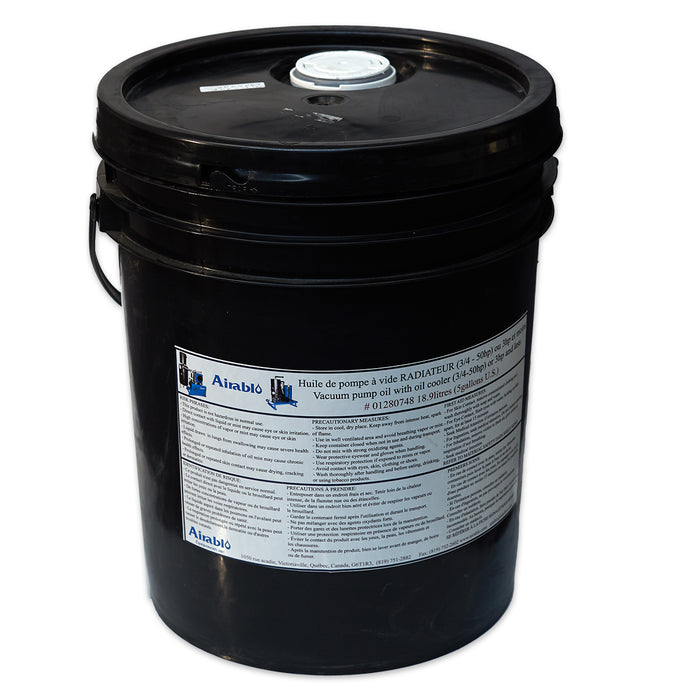 Airablo/D&G Vacuum Pump Radiator Oil (5 gal. pail) for Airblo Pumps with Oil Cooler Kit & 8cfm Pump Heads