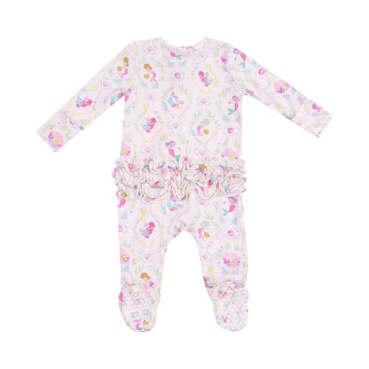 Angel Dear Ruffle Back Footie - Mermaids-653-S25-MER NB-Pumpkin Pie Kids Canada