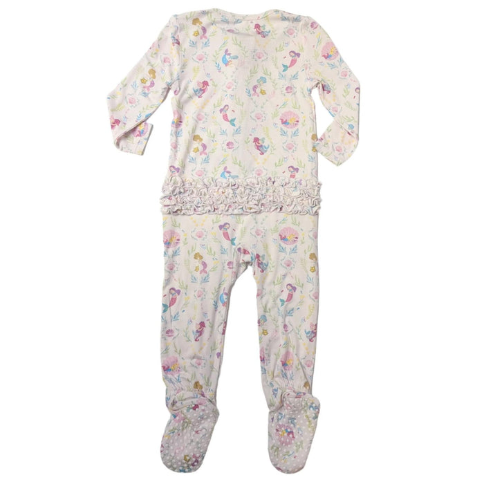 Angel Dear Ruffle Back Footie - Mermaids-653-S25-MER NB-Pumpkin Pie Kids Canada