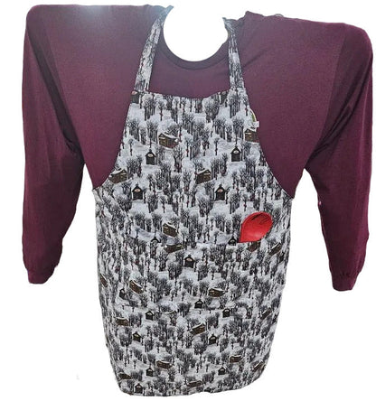 Apron with Sugar House & Trees