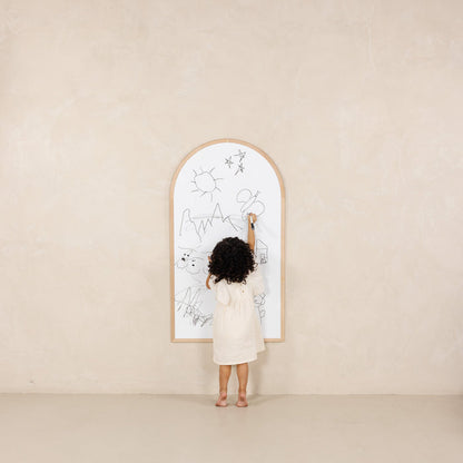 Beech@Wall-mounted arched chalkboard for kids’ art and creative expression