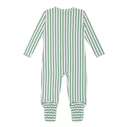 baby boxwood ticking stripe pima footie