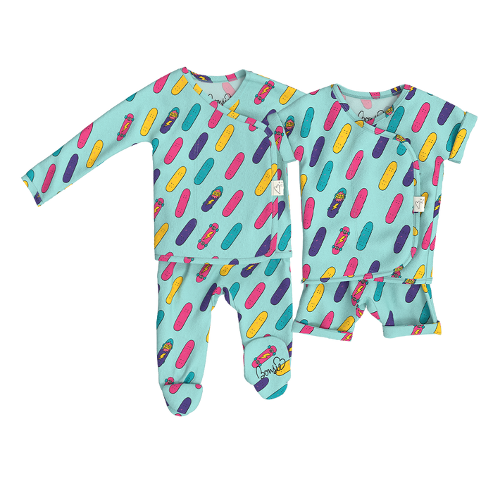 Baby Bundle - Tiny Tricks Footie + Romper