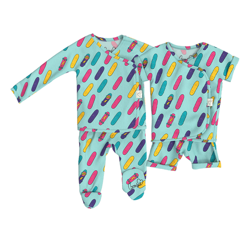 Baby Bundle - Tiny Tricks Footie + Romper